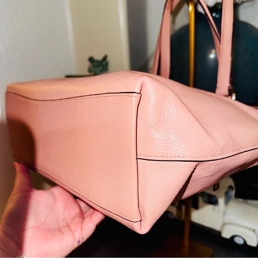 Coach Pink Tote Shoulder Bag Soft Pebble Leather 2018 #F48637 - EUC - Picture 13 of 16